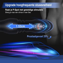 IntiMate® Palos - Prostaat Vibrator met Afstandsbediening - Luxe Prostaatstimulator met Cockring - 7 standen - Ballenstimulator - Volledig universeel Oplaadbaar - Stotende Buttplug - Seksspeeltjes voor Mannen en Vrouwen — thumbnail 9