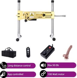 Pro 1 Premium Seksmachine 2.0 Smart App met dildo en afstandsbediening Goud — thumbnail 10