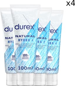 Durex Glijmiddel Natural - Hydraterend - 100% natuurlijk - 100ml x4 — thumbnail 1