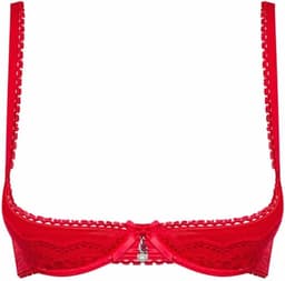 Obsessive Lovica Erotische Open BH - Erotische Beha  - Maat L/XL - Rood — thumbnail 5