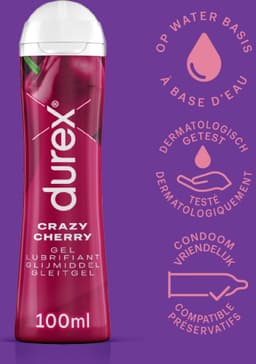 Durex Glijmiddel Crazy Cherry - Kers - Waterbasis - 100ML — thumbnail 14