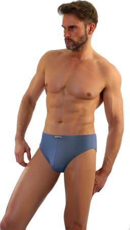Sesto senso- Leopard- slipje - katoen- blauw 'jeans' L — thumbnail 1