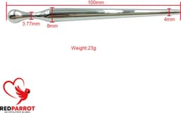 Urethra Dilator Penis Plug - RVS - Van Smal naar Breed - Medical Play Tool — thumbnail 3