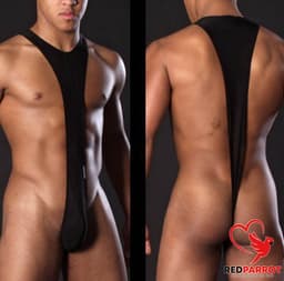 Mannen bodysuit deluxe | Zwart | Heren | BDSM kleding | Erotische jumpsuit — thumbnail 2