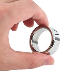 Banoch - Glansring Thick Ø 26 mm - brede metalen eikelring - cockring — thumbnail 2