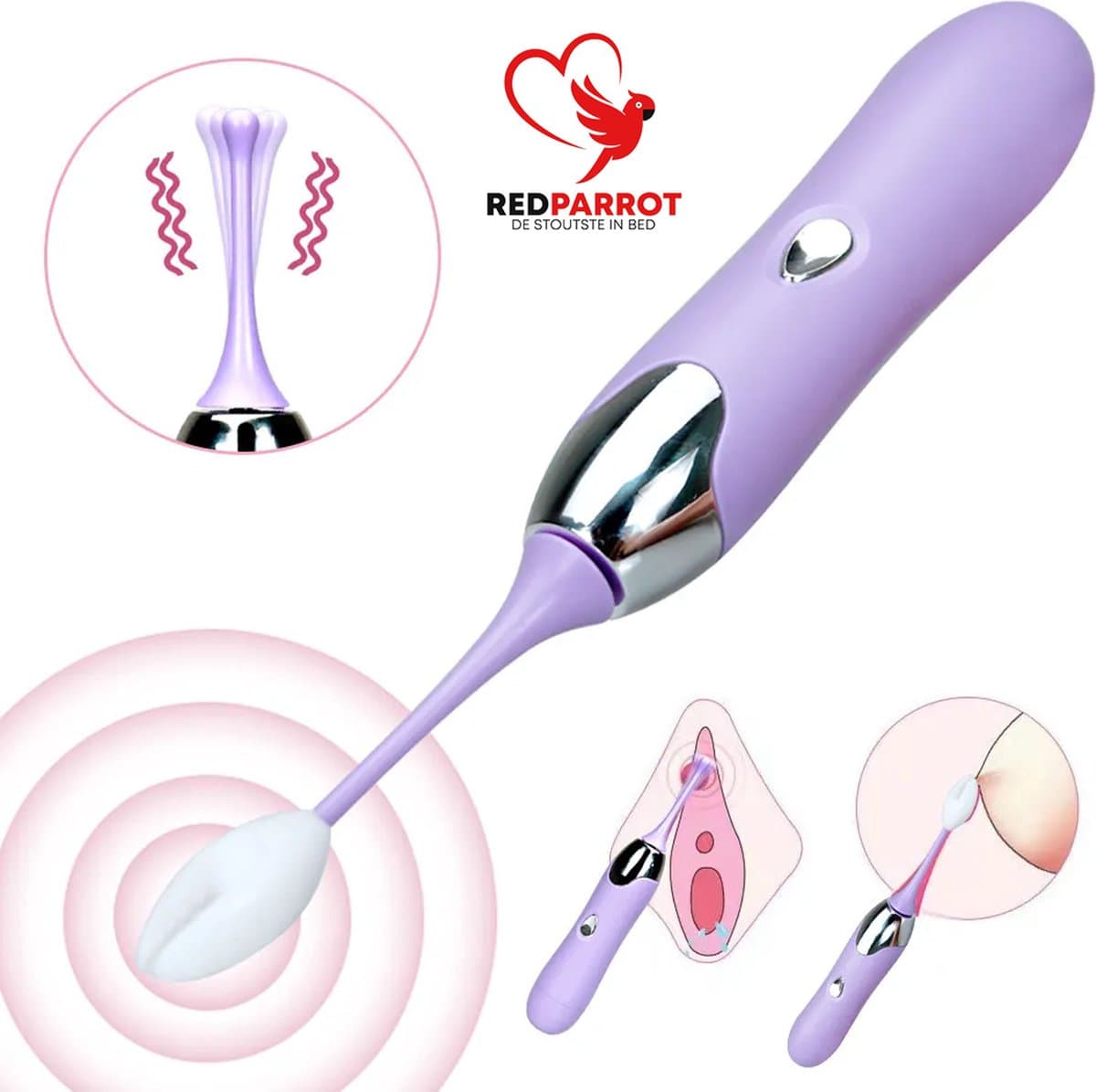 Erogene zone vibrator - Tepel - Clitoris - Anus - 7 vibratiestanden - Unisex — afbeelding 1