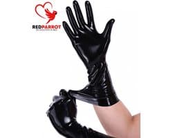 Professionele Porno Handschoenen |Latex SHORT | BDSM | Bondage | Erotische handschoenen | Gloves | Fetisj | Rollenspel | Zwart | Zeer goede kwaliteit latex
