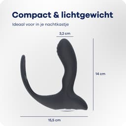 MyFantasy Prostaat Stimulator met Cockring - 42°C Prostaat Vibrator - Vibrerende Buttplug met Afstandsbediening - Sex Toys voor Mannen & Koppels - Anaal Vibrator - Anale Speeltjes - Vibrerende Buttplug Dildo - Kamasutra Seksspeeltjes Zwart — thumbnail 4