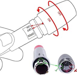 Lipstick Vibrator I Mini Vibrator I Lippenstift Vibrator voor Vrouwen I Clitoris en G Spot Stimulatie I Rood — thumbnail 2