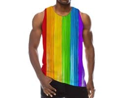 Regenboog Hemd - Pride - Sexy - Rollenspel - Mannen