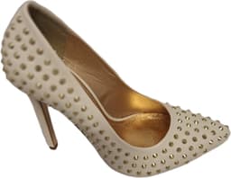 BLINK`-PUMPS-WHITE-STUDS-HEEL10CM-SIZE 39 — thumbnail 3