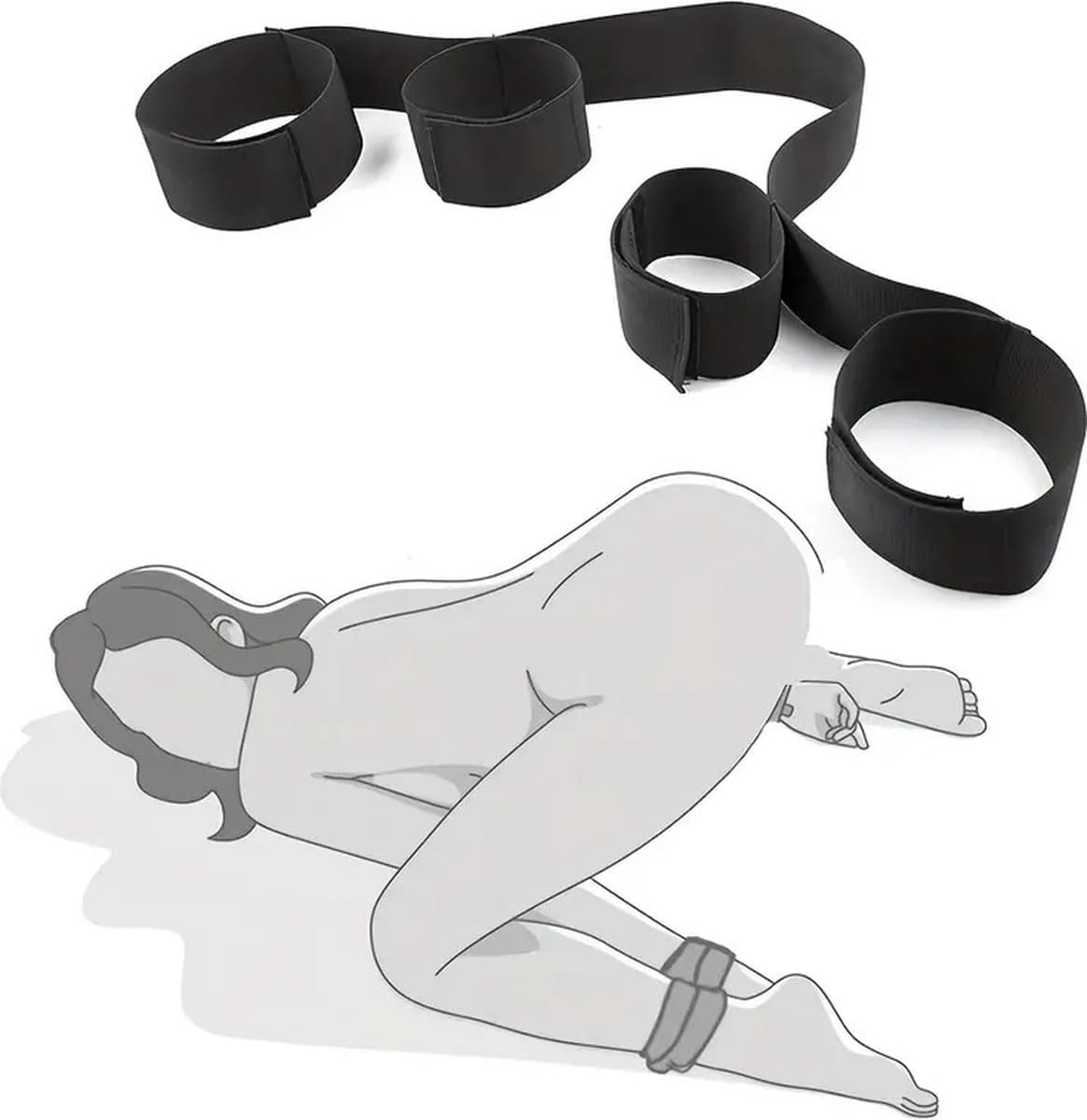 Erotisch Handboeien I BSDM I Sex Handboeien I Enkelboeien I Seksspeeltje I Bondage I Voor Handen en Bovenbenen — afbeelding 1