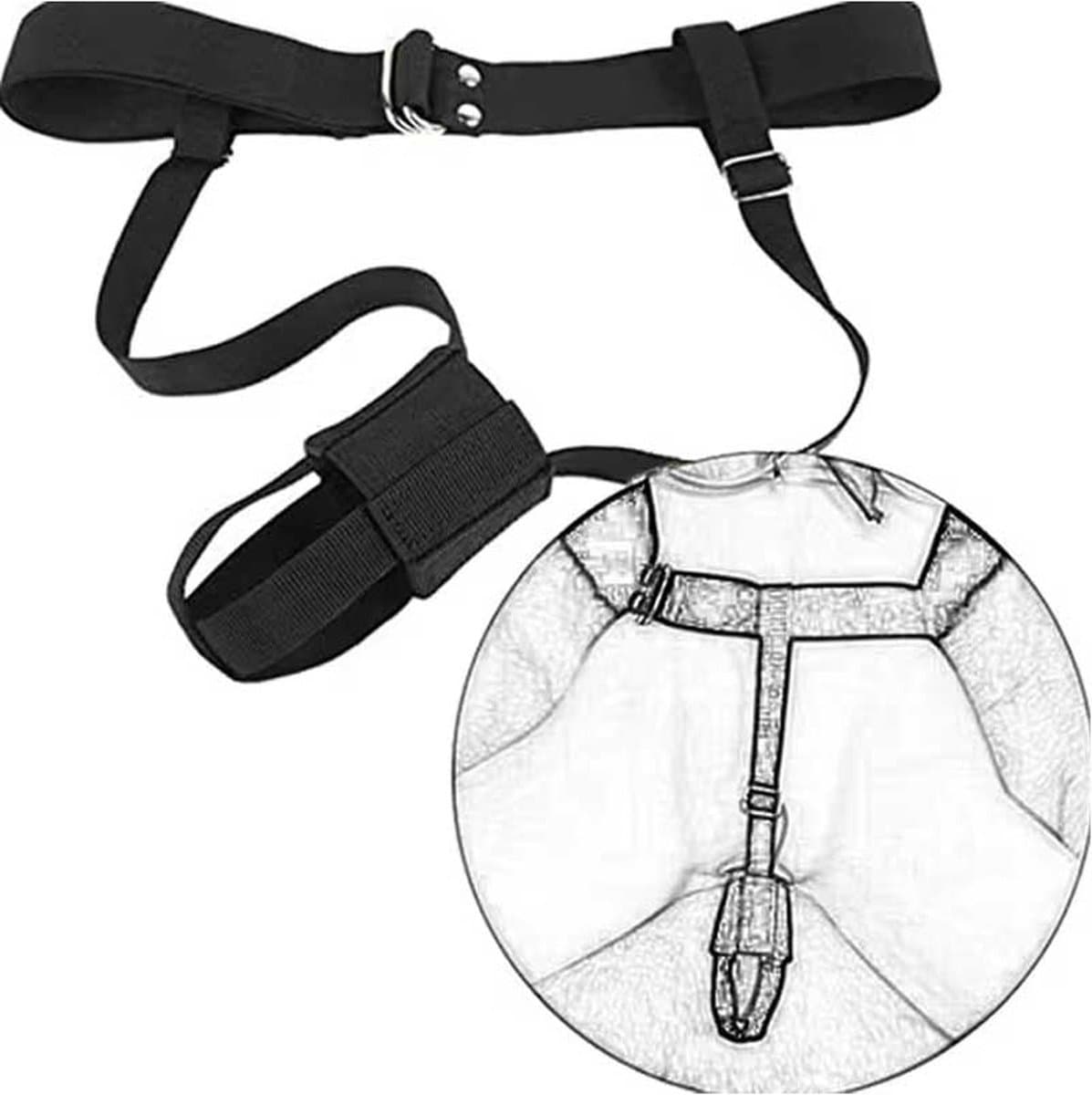 Verstelbare vibrator houder - Handsfree vibrator gebruiken - Harnas riem - Dildo houder - BDSM accessoires — afbeelding 1