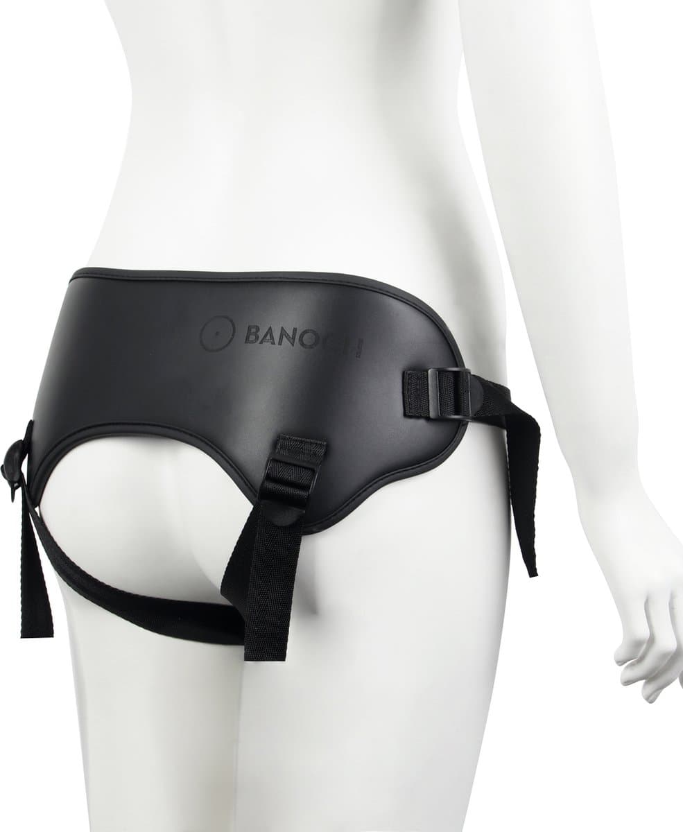 Banoch | Strap on harnas voor dildo's – verstelbaar in lengte – zacht neopreen om de heupen – universeel door 3 verschillende ringen voorbinddildo — afbeelding 1