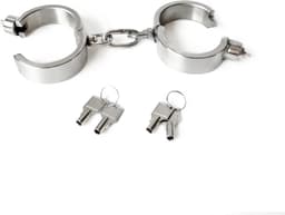 Prolink Novelties® - Press lock handboeien - handcuffs - stainless steel - luxe uitvoering — thumbnail 1