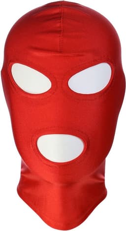 Kiotos - BDSM Hood Classic Met 3 Gaten - Rood — thumbnail 3