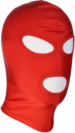 Kiotos - BDSM Hood Classic Met 3 Gaten - Rood — thumbnail 2