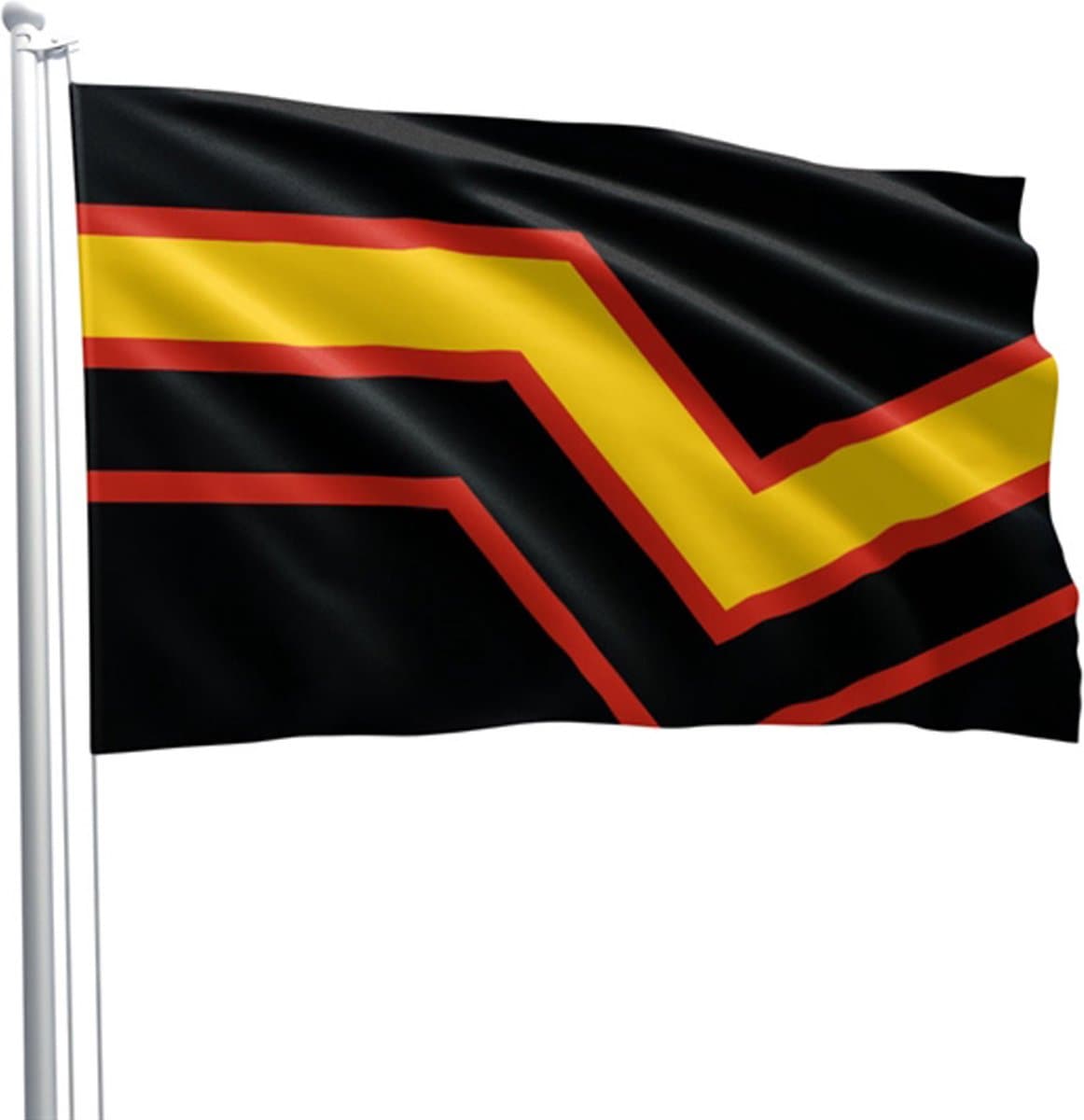 Rubber pride fetish flag 90 x 150 cm — afbeelding 1