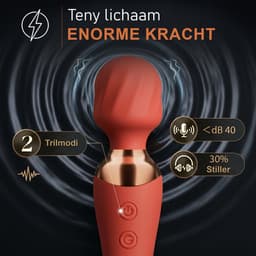 Heevli® AV-Massageapparaat met 2 Trilkoppen- Magic Wand - Vibrator voor Vrouwen - Clitoris Stimulator - 10 Standen - Fluisterstil - Sex Toys voor Vrouwen - Seksspeeltjes - womanizer — thumbnail 3