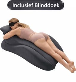 Luxe Sex Kussen – Positie Kussen voor Koppels – Seksspeeltje – Sex Meubel – Erotisch Sofa Kussen – Geschikt voor alle posities – Inclusief Blinddoek – Zwart — thumbnail 1