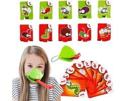 Kikkertaalspel - Tongspel - Feestjes en thuis - Interactief duelspel - 21 cm - Meerkleurig