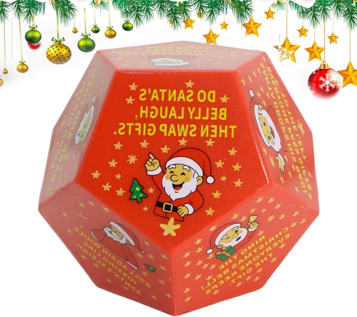 Kerstfeest Spellen - Dobbelspellen - Familie Amusement - Interactieve Fun - 8 x 8 x 7 cm - Kleurrijk — afbeelding 1