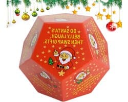 Kerstfeest Spellen - Dobbelspellen - Familie Amusement - Interactieve Fun - 8 x 8 x 7 cm - Kleurrijk