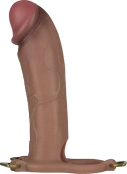 LoveToy - Ingen - Holle Strap-on met Siliconen Staaf – 25 cm - Lichte huidskleur L/XL/2XL — thumbnail 13