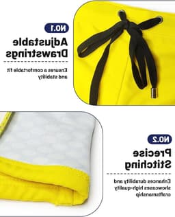 Zwemshorts voor heren, strakke en snelle droging, ideaal voor watersporten en zwemmen, maat EU S-XL — thumbnail 3