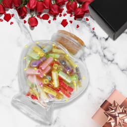 Berichtcapsules in fles - Liefdesboodschappen - Cadeau geven - 100 stuks - Glazen fles - Meerkleurig — thumbnail 5