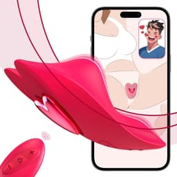 Oneay Clitoris vibrator Vibrerende Slip voor Vrouwen – Mini Kogelvibrator met Afstandsbediening & App – 10 Vibratiestanden – Draagbare Vibrator voor Stellen – Seksspeeltje - Rood — thumbnail 1