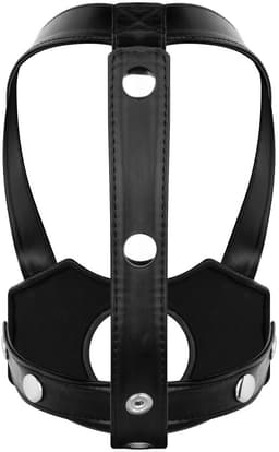 Bedroom Fantasies - Hoofd Harnas Strap-On - Zwart — thumbnail 5