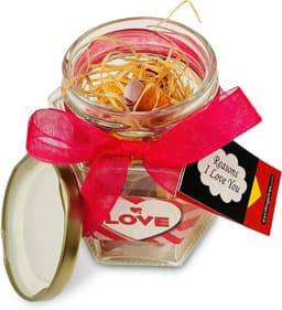 Romantische Berichten Pot - Liefdespot Valentijnscadeau - Cadeau Geven - 20 Romantische Berichten - 9 x 8 x 8 cm — thumbnail 5