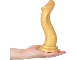 Banoch | Dildo siliconen "Cobra King" goud | 24 cm | ∅ 5.8 cm | fantasy monster | Zuignap