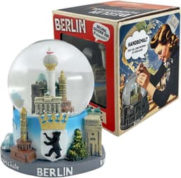 Berlijn Sneeuwbol - Stad Souvenir - Woonkamer Decoratie - Gedetailleerd Design - 9 x 6.5 x 9 cm - Multicolor — thumbnail 1
