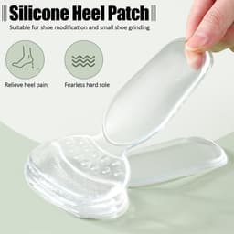 8 Pack hoge hak siliconen inzetstukken - gel schoen inserts voeringen pads - zachte siliconen hoge hak schoenen pads voor te grote damesschoenen en hoge hakken Flats — thumbnail 2