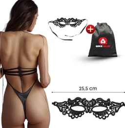 Quick Relief Erotic Mask™ - Erotisch Masker - Venetiaans Masker - Masquerade Masker - Gemaskerd Bal - Galamasker - Zwart — thumbnail 5