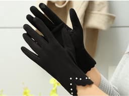Dameshandschoenen - Herfst Winter - Touchscreen - Dun - Warm - Koudebescherming - Fiets Ski - Geschikt voor Outdoor - Zwart - 1 paar handschoenen voor dagelijkse kleding — thumbnail 6