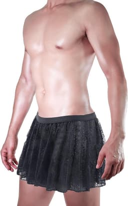 Sexy Sissy Panties voor Mannen - Kanten Mini Rok, Erotische Onderbroek voor Crossdressers en Cosplay, Perfect voor Nachtclubs en Lingerie Verzameling — thumbnail 5