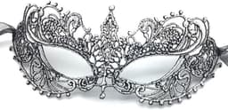 Lace masquerade mask voor mannen en vrouwen, sexy half gezicht masker voor Halloween, carnaval, feest en bal evenementen — thumbnail 8