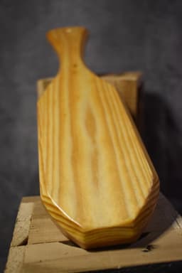 No-Brush XL Paddle- grenen naturel – BDSM – Seks paddle – Bondage – Sm paddle – grenen hout – afwerking vernis - Paddle - SM - Impact play — thumbnail 3