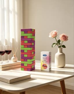 spelletjes voor volwassenen – erotische spelletjes voor koppels – Tower of Pleasure + FiTONE condooms met noppen 12 stuks – date night set — thumbnail 3