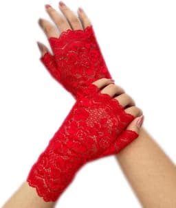 Lace Handschoenen - Bloemen Kant - Feestelijke Accessoires - Vingerloos Ontwerp - Pols Lengte - Meerdere Kleuren — thumbnail 4