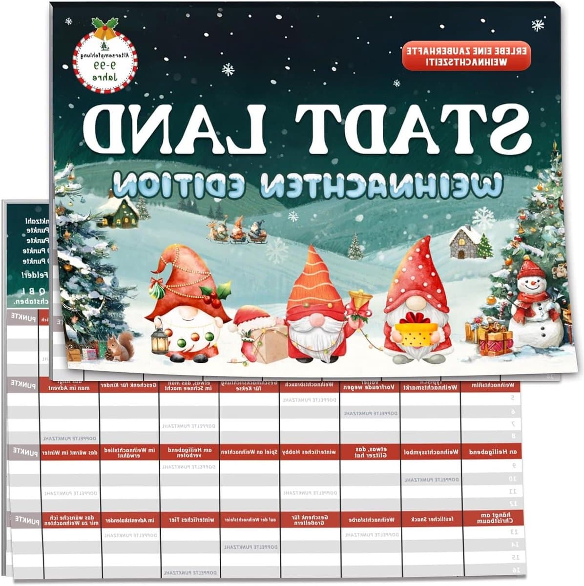 Kerst Spel - Stad Land - Familie Plezier - Creatieve Categorieën - 50 Pagina's - Kerst Thema — afbeelding 1