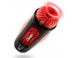 Citrien Lil' Sucker Blowjob Simulator met Stoot & Zuigstand, Vibratie & Warmtefunctie, Ultra Realistische Pocket Pussy & Masturbator voor man, de voorloper in Sex Toys voor Mannen met Gratis Glijmiddel