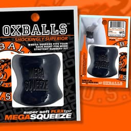 Oxballs - Mega Squeeze - Rekbare Ballstretcher van TPR - Zwart — thumbnail 3
