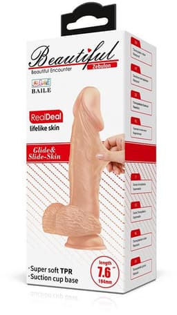 Pretty Love - Zebulon - Realistische Vibrerende Dildo - Lichte Huidskleur - Geeft Levensechte Ervaring — thumbnail 4