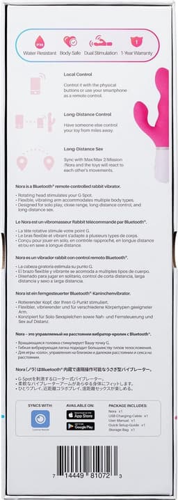 Lovense - Nora G-spot Vibrator Met App - Roze — thumbnail 3