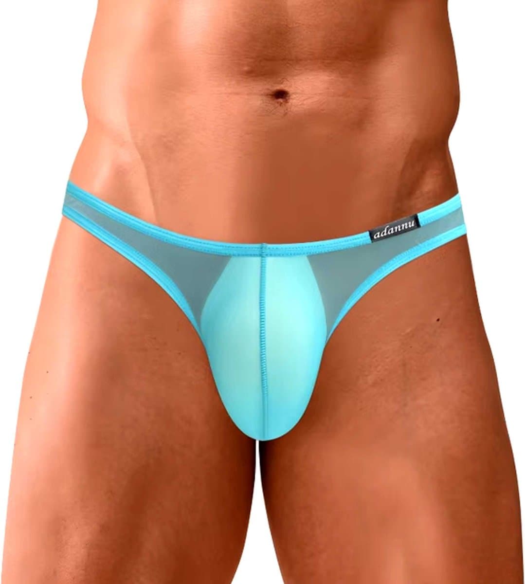 Heren Transparante Slip - Ondergoed - Ademend - Lingerie - Blauw — afbeelding 1