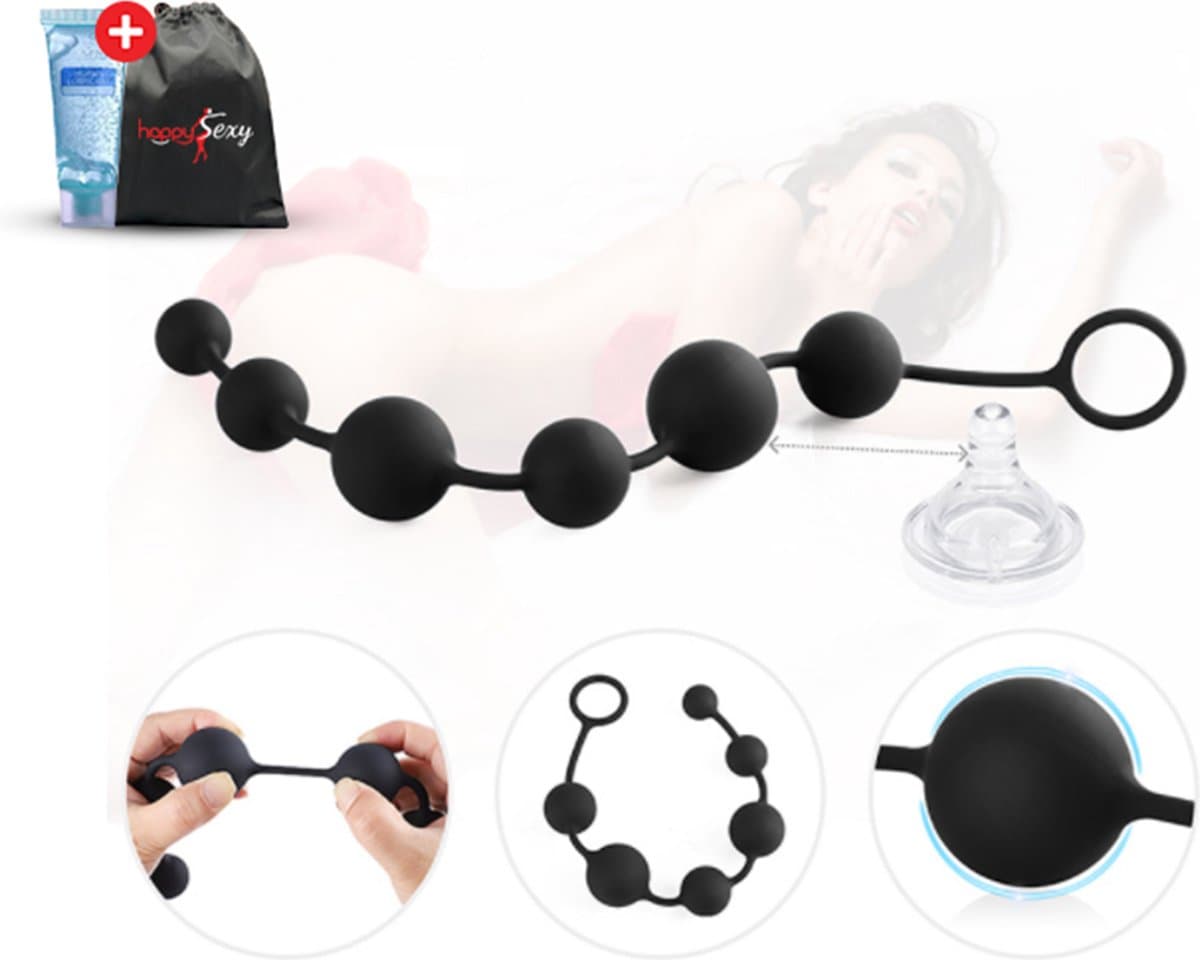 HappySexy Anal Beads Kralen Ketting – Anale speeltjes Vaginale balletjes – Anaal Snake Dildo Buttplug Ballen - Gay Hetero Sex Toys — afbeelding 1